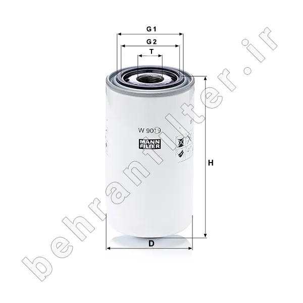 فیلتر روغن W9019